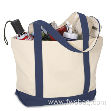 Customizable canvas shopping bags are sturdy and durable